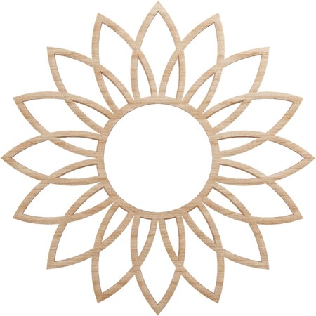 Ekena Millwork Daisy Wood Fretwork Pierced Ceiling Medallion, Alder, 16"OD x 5 5/8"ID x 1/4"T CMWP16X16X0250DAAL